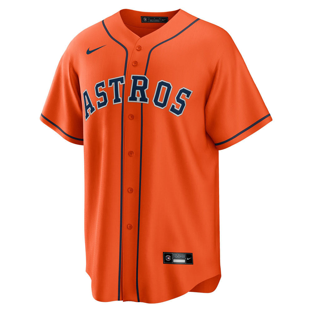 Men's Houston Astros Alex Bregman Alternate Player Name Jersey - Orange